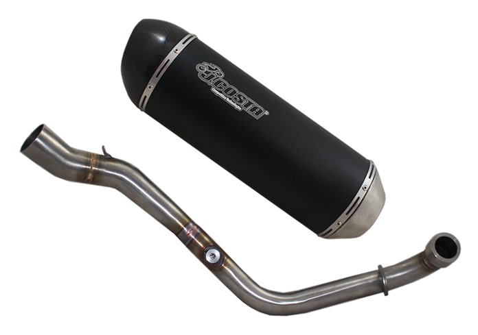 Exhaust Sport Carbon catalyzed &amp; homologated for Kymco Bet&amp;Win 125cc