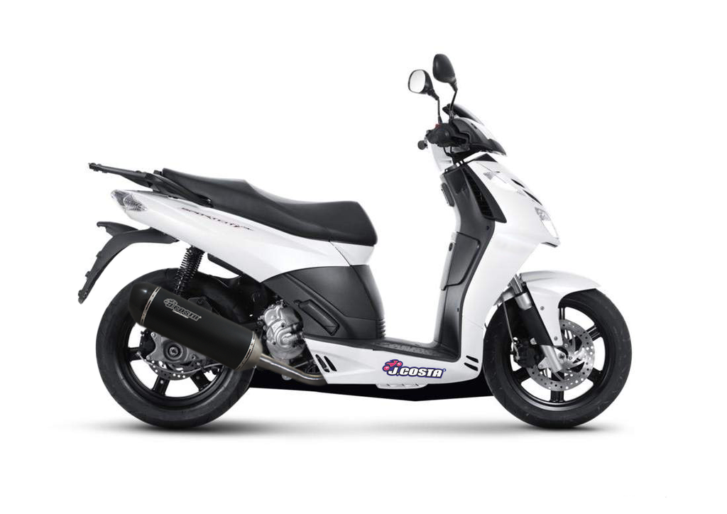 Escape Sport Carbon homologado para Aprilia Sportcity 125/200 & motores Leader