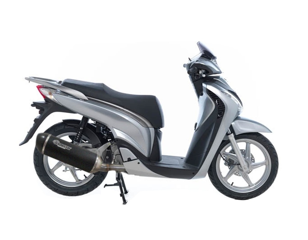 Exhaust Sport Carbon catalyzed &amp; homologated for Honda SH 125 (&lt;2013)
